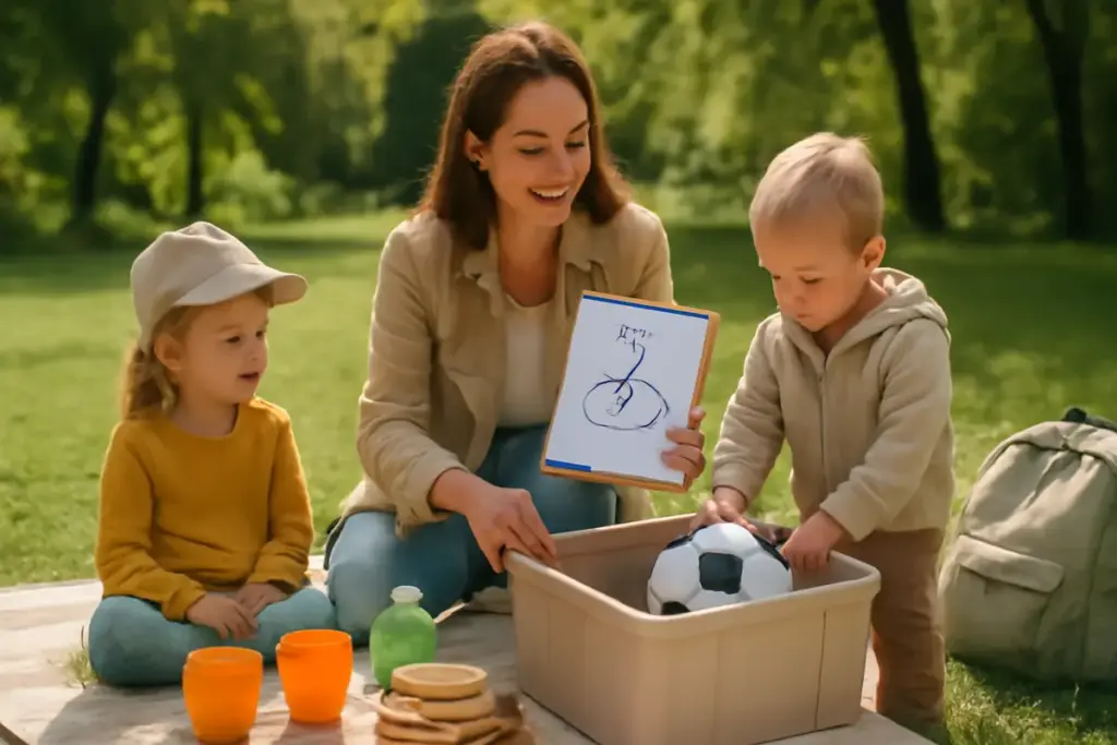 Come organizzare attività all’aperto con bambini piccoli senza stress? Metodi pratici e facili