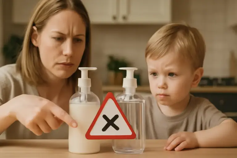 Come scegliere il detergente mani più sicuro? ingredienti da evitare quando ci sono bambini piccoli